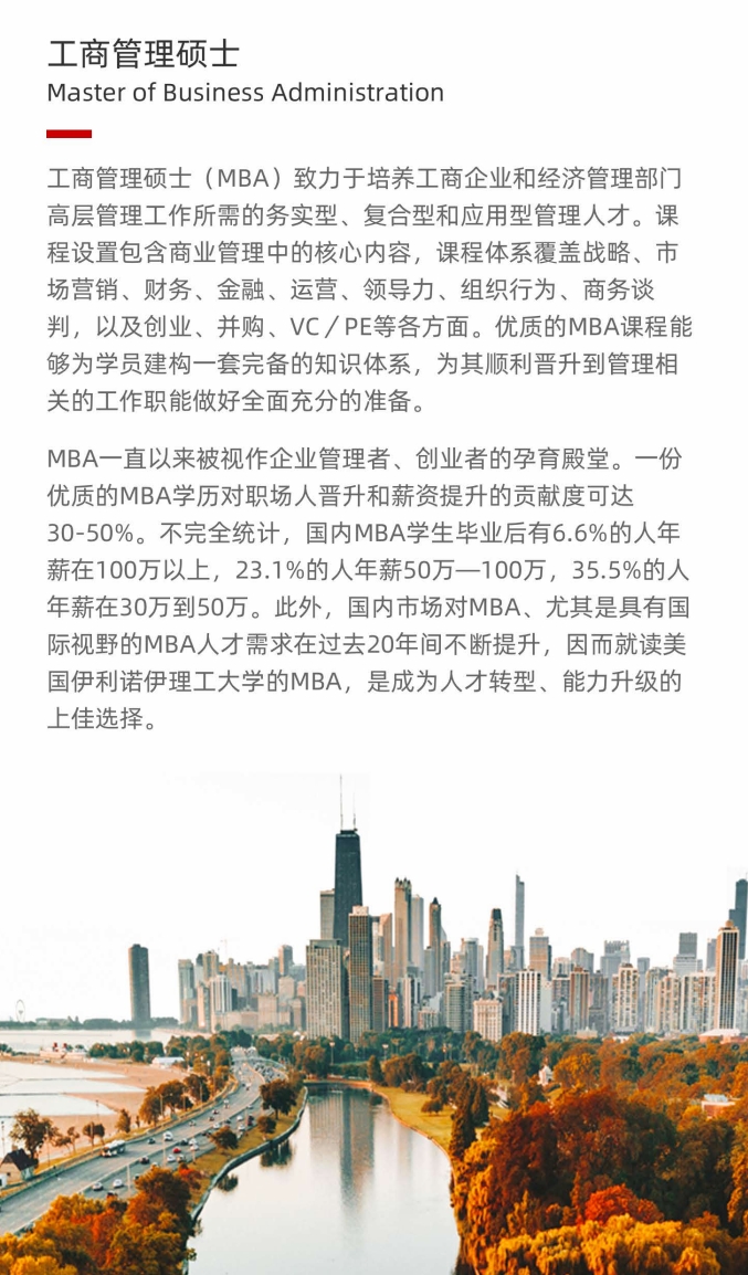 美國伊利諾伊理工大學MBA（線上）