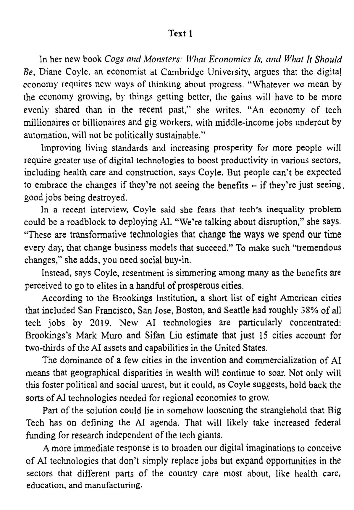 2024考研英語(yǔ)二答案和全解析