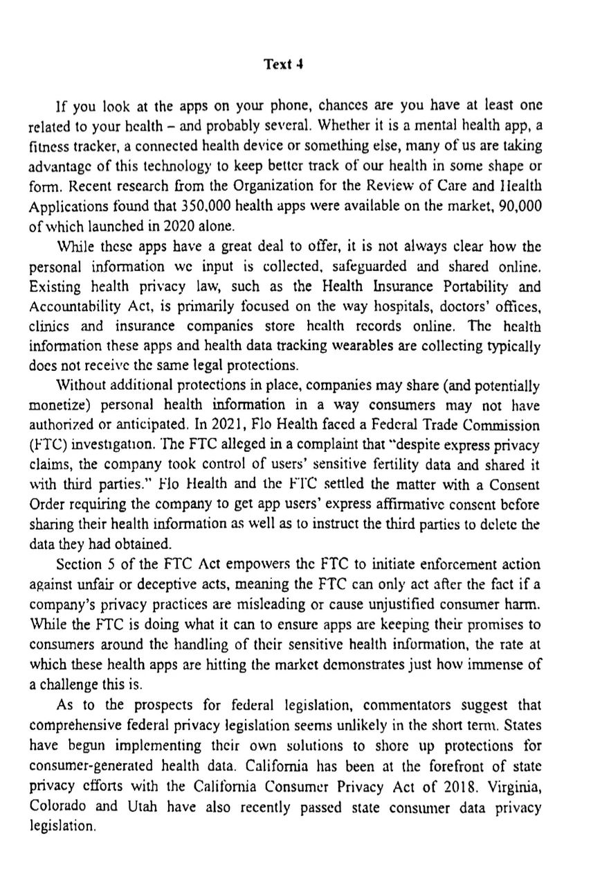 2024考研英語(yǔ)二答案和全解析