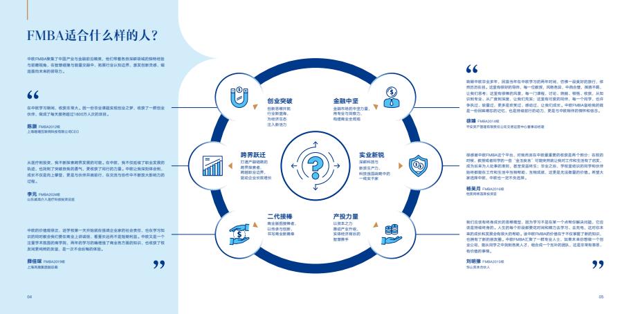 中歐金融MBA課程介紹手冊