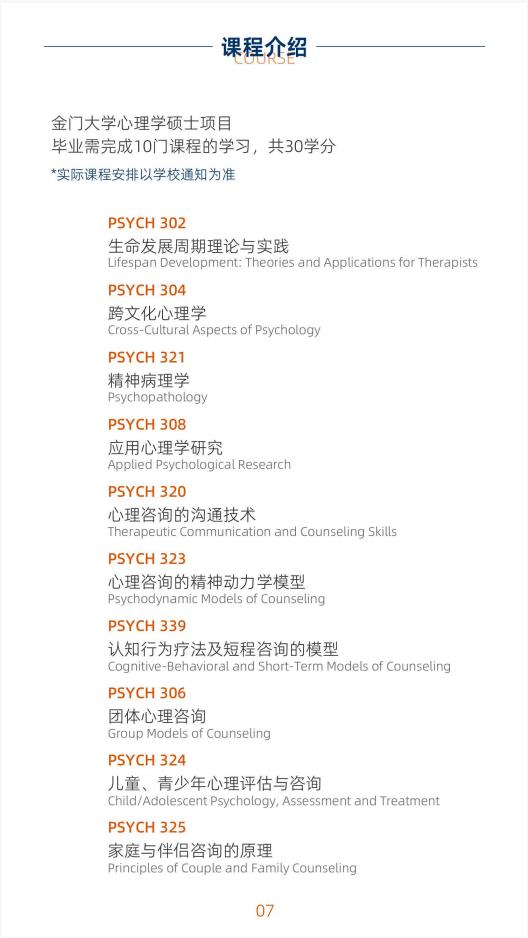 美國(guó)金門大學(xué)心理學(xué)碩士GGU MAP簡(jiǎn)章