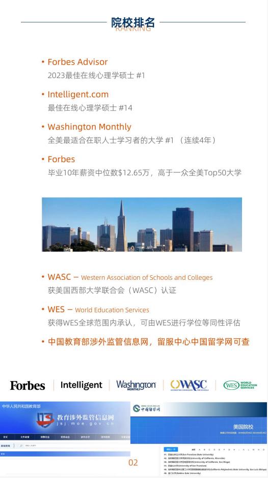 美國(guó)金門大學(xué)心理學(xué)碩士GGU MAP簡(jiǎn)章