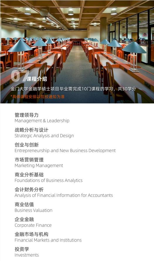 美國金門大學金融學碩士GGU MSF簡章